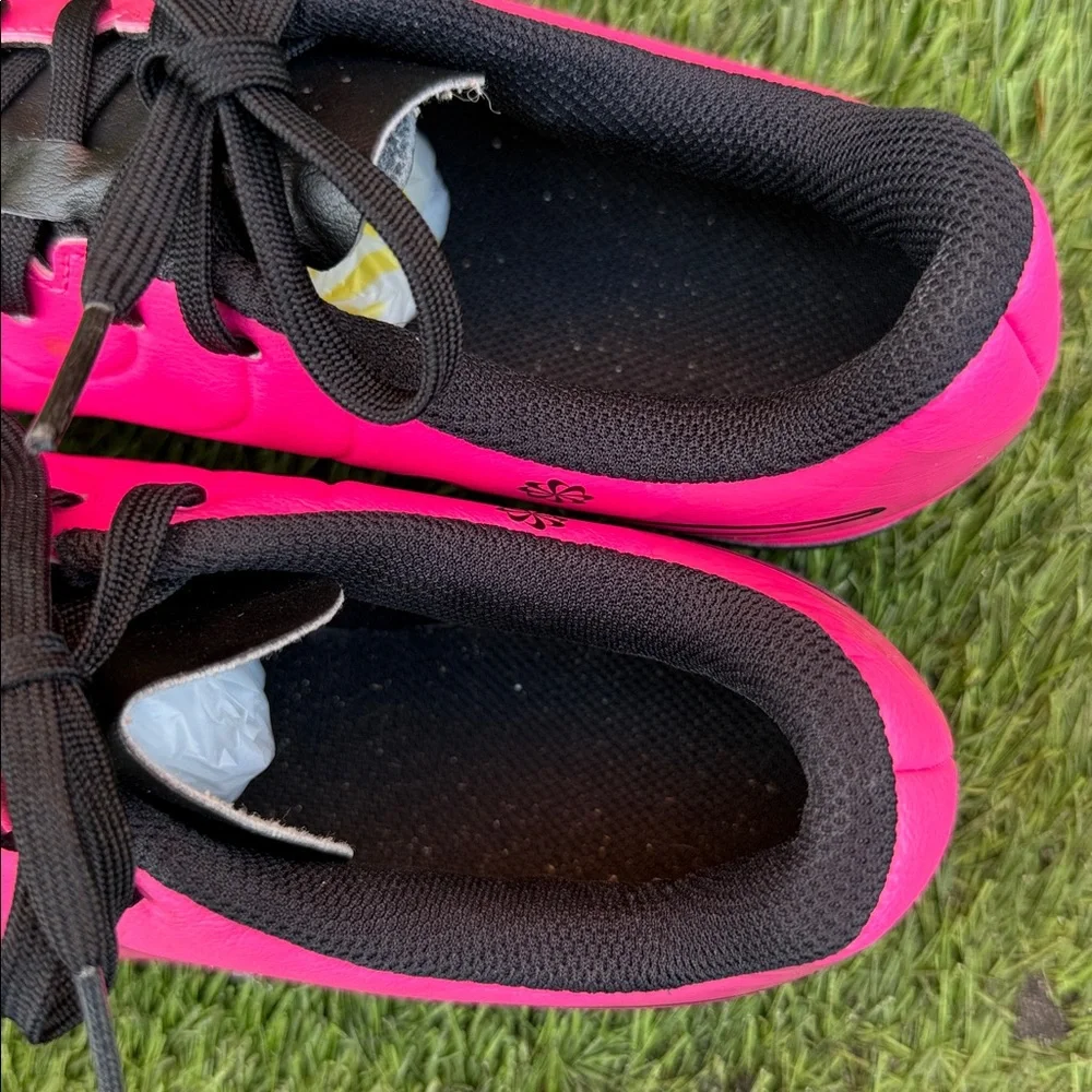 Nike Hot Pink Soccer Cleats with Black Accents Size 13
